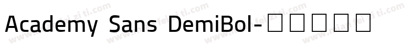 Academy Sans DemiBol字体转换